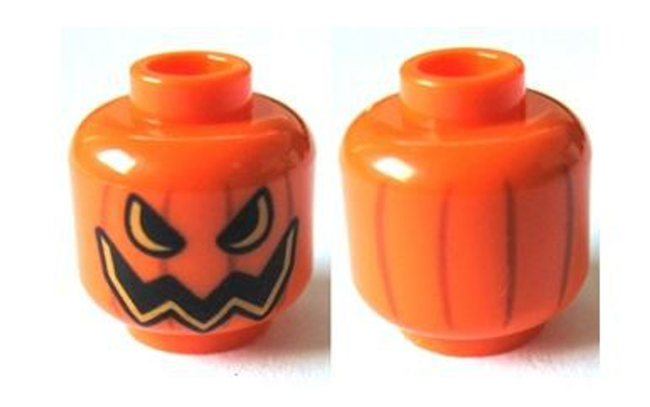 Lego Lego Minifigure Parts Pumpkin Jack O Lantern Minifigure Head Open Semicircular Eyes Loose Toywiz - jack o lantern warrior roblox