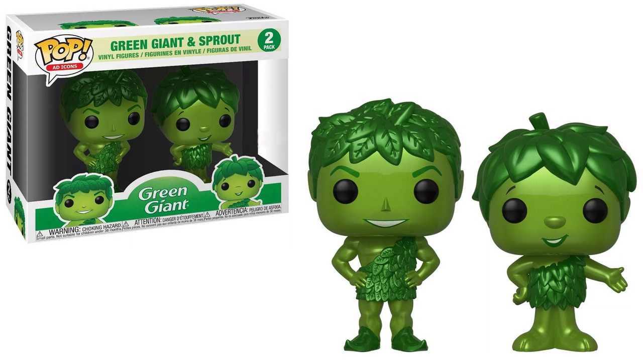 Funko Green Giant Pop Ad Icons Green Giant Sprout Exclusive Vinyl Figure 2 Pack Toywiz - you saw a giant pie roblox