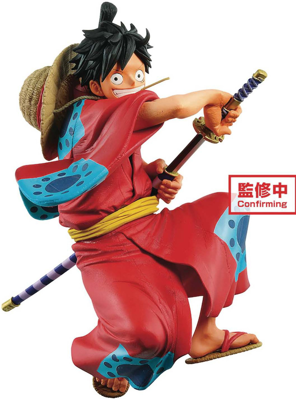 100 Authentic One Piece King Of Artist Luffy Snakeman Pvc Figure Banpresto Japanese Anime One Piece