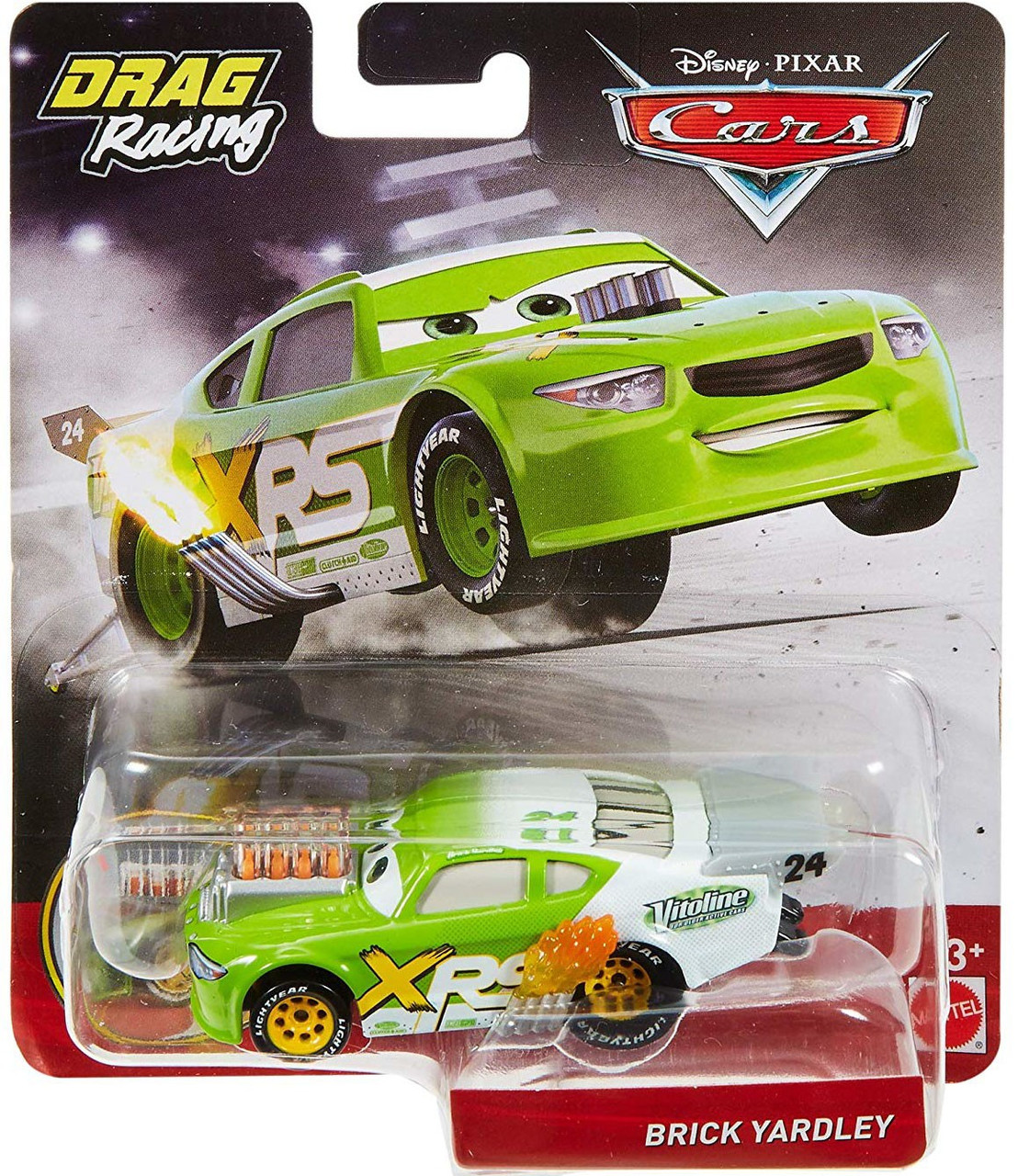 Disney Pixar Cars Cars 3 Drag Racing Brick Yardley 155 Diecast Car