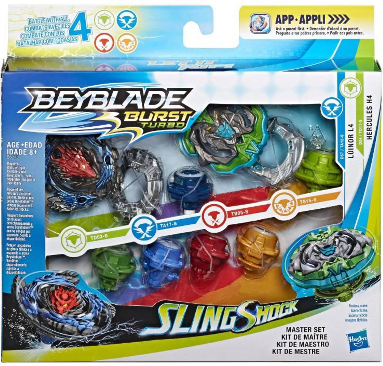 Beyblade Burst Turbo Slingshock Master Set Pack Hasbro Toys Toywiz