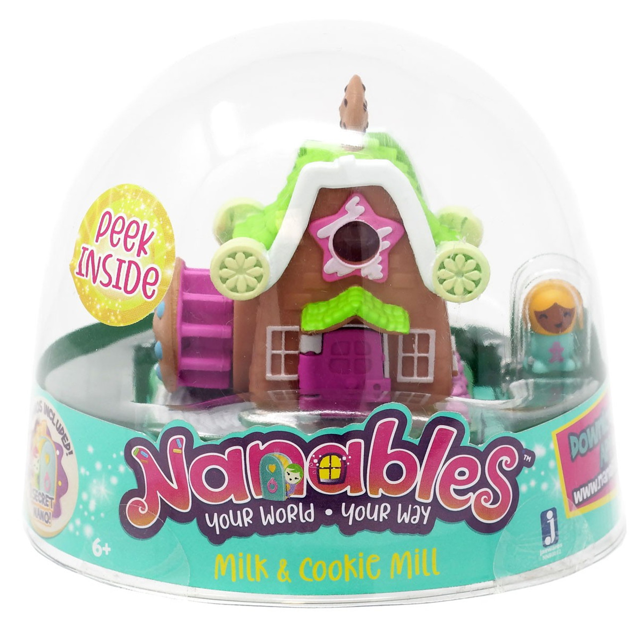 Nanables Milk Cookie Mill 5 Mini Playset Jazwares Toywiz - milk and cookies song id roblox
