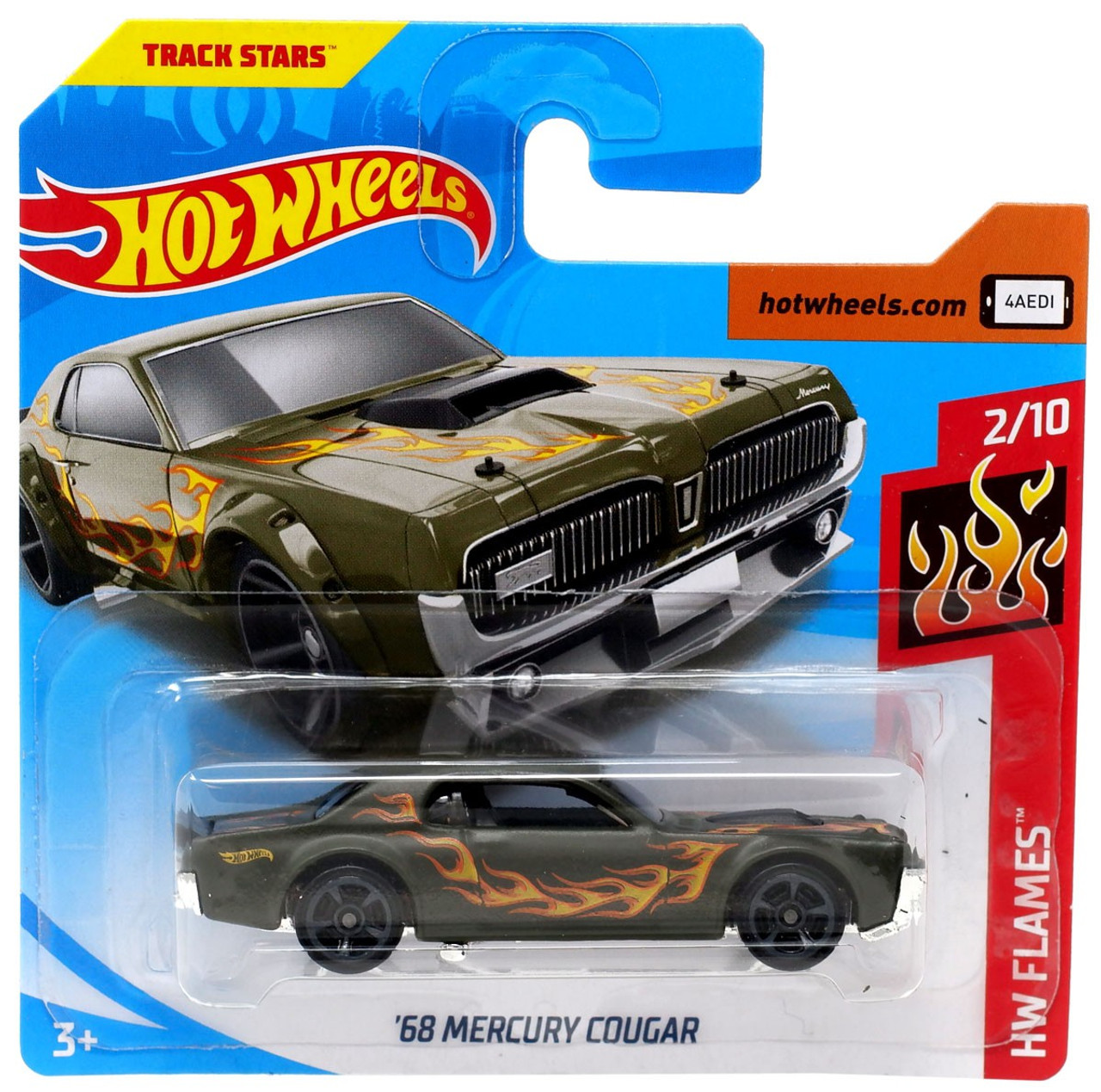 hot wheels 68 mercury cougar