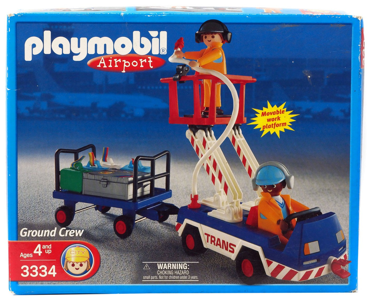 playmobil airport fire truck