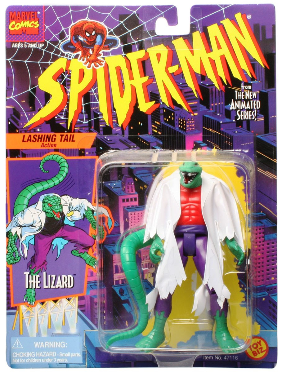 Marvel Spider-Man The Lizard Action Figure Lashing Tail Toy Biz