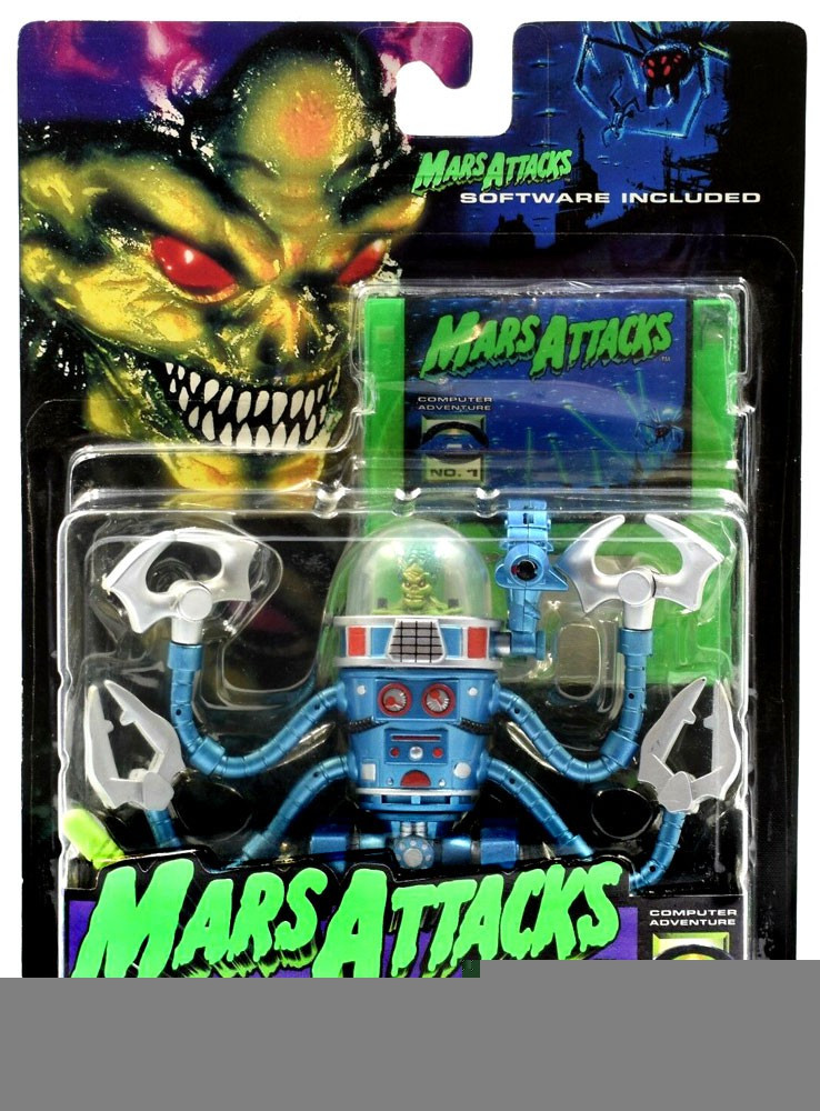 【中古】（MARS ATTACKS/マーズ･アタックス）DOOM ROBOT/ドゥーム･ロボット（SUPERFLEX ACTION FIGURE/スーパーフレックスアクションフィギュア） Mars Attacks Doom Robot Action Figure Trendmasters - ToyWiz
