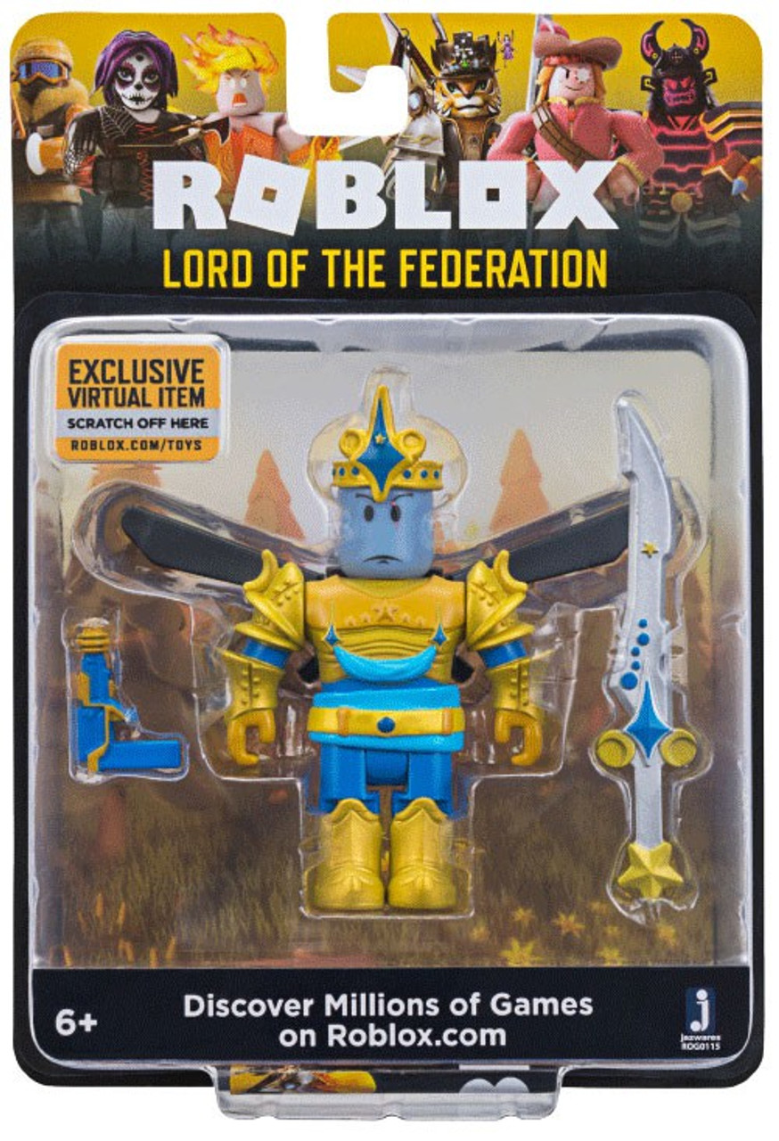 Roblox Lord Of The Federation 3 Action Figure Jazwares Toywiz - champions of roblox series 1 redcliff elite commander mini figure