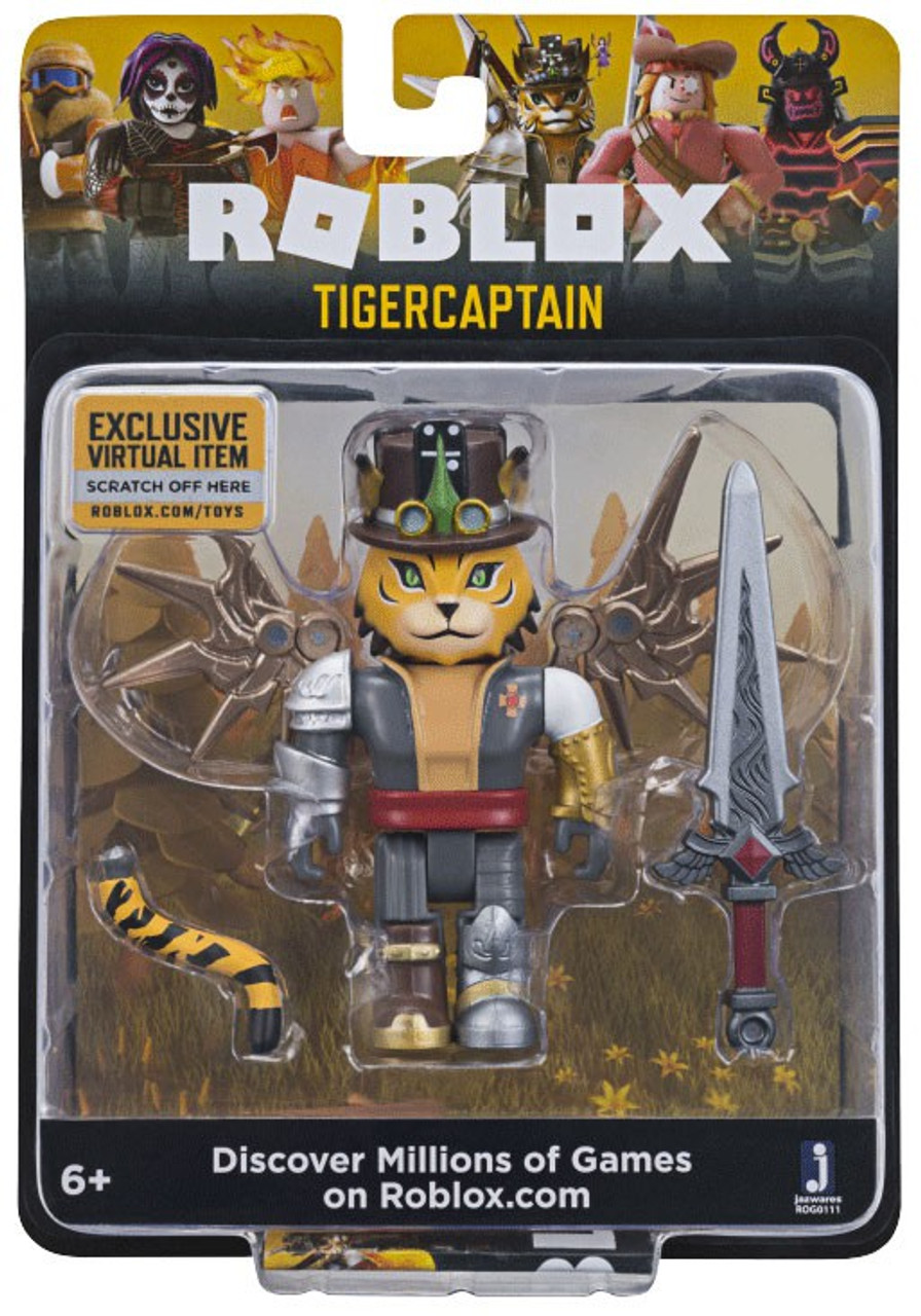 Roblox Tigercaptain 3 Action Figure Jazwares Toywiz - roblox frost guard general figure with exclusive virtual ite