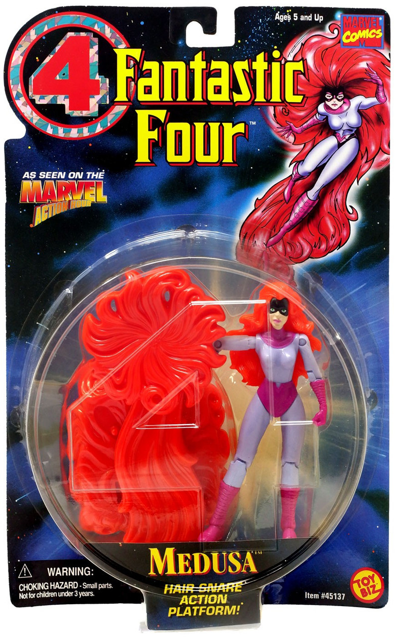 Marvel Fantastic Four Medusa Action Figure Hair Snare Action Platform Toy Biz Toywiz - disaster master cap toy code roblox