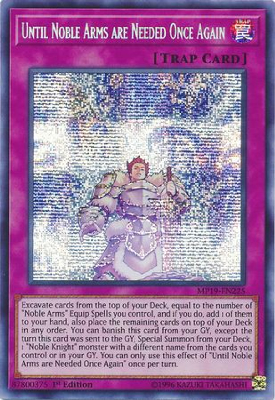 Yugioh 2019 Gold Sarcophagus Tin Mega Pack Single Card Prismatic Secret Rare Until Noble Arms Are Needed Once Again Mp19 En225 Toywiz - noble s alternate universe roblox