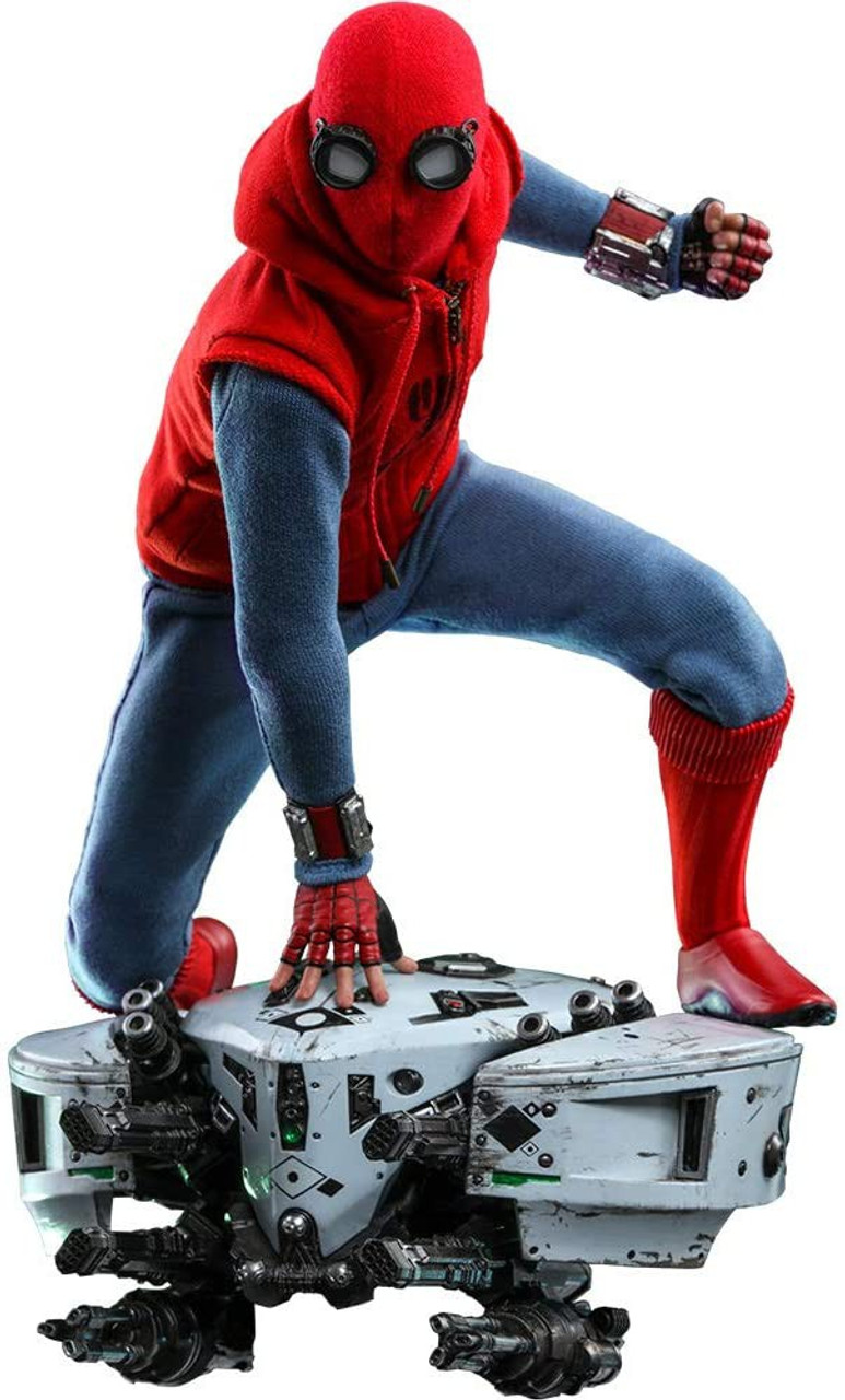 Marvel Spider Man Homecoming Movie Masterpiece Spider Man Homemade Suit Drone 16 Collectible Figure Hot Toys Toywiz - how to make spiderman with his homemade suit in robloxian