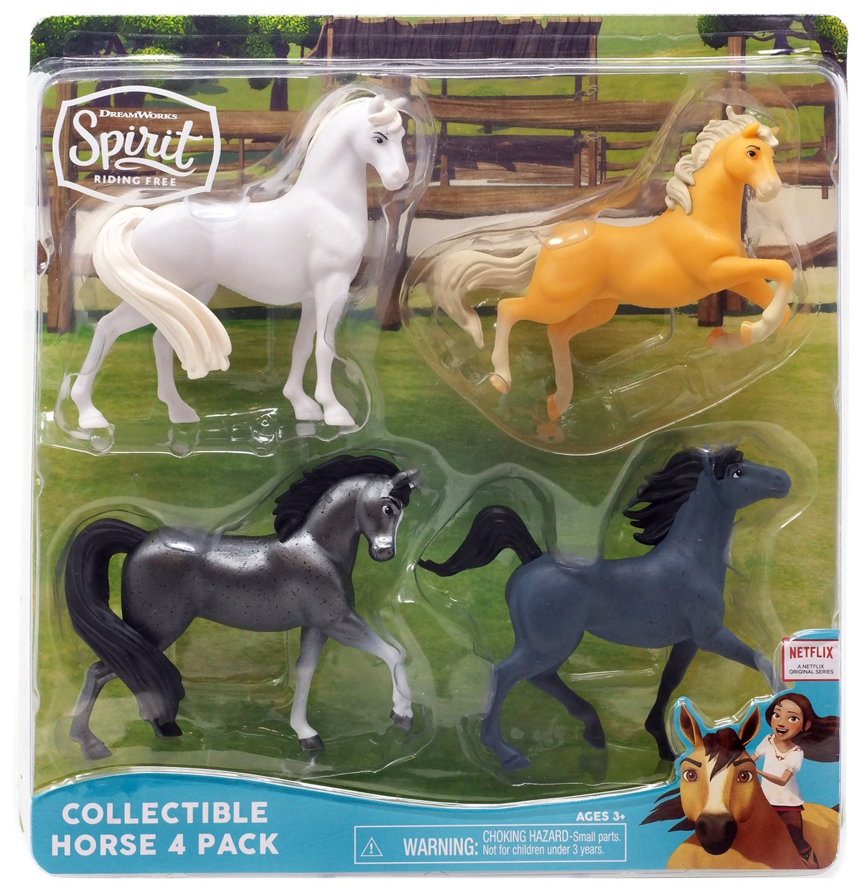 Spirit Riding Free Collectible Horse Figure 4 Pack Version 2 Just Play Toywiz - roblox blind mystery box 4pk series 2 action figures case collectible