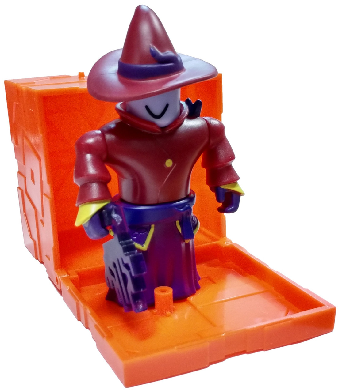 Roblox Series 6 Dread Dark Wizard Mini Figure With Orange Cube And Online Code Loose - 