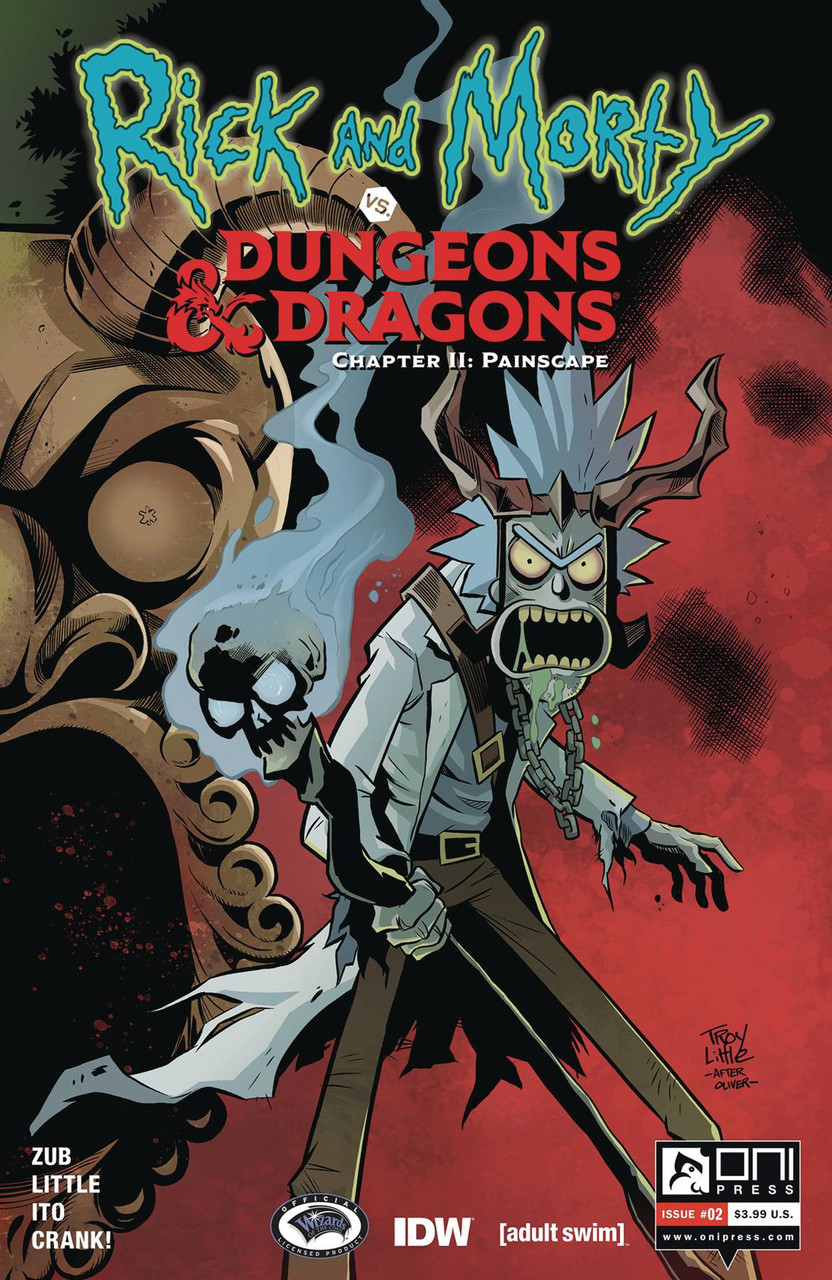 Oni Press Rick Morty Vs Dungeons Dragons Ii Comic Book 2 Troy Little Cover A Toywiz - codes dungeon quest roblox troy