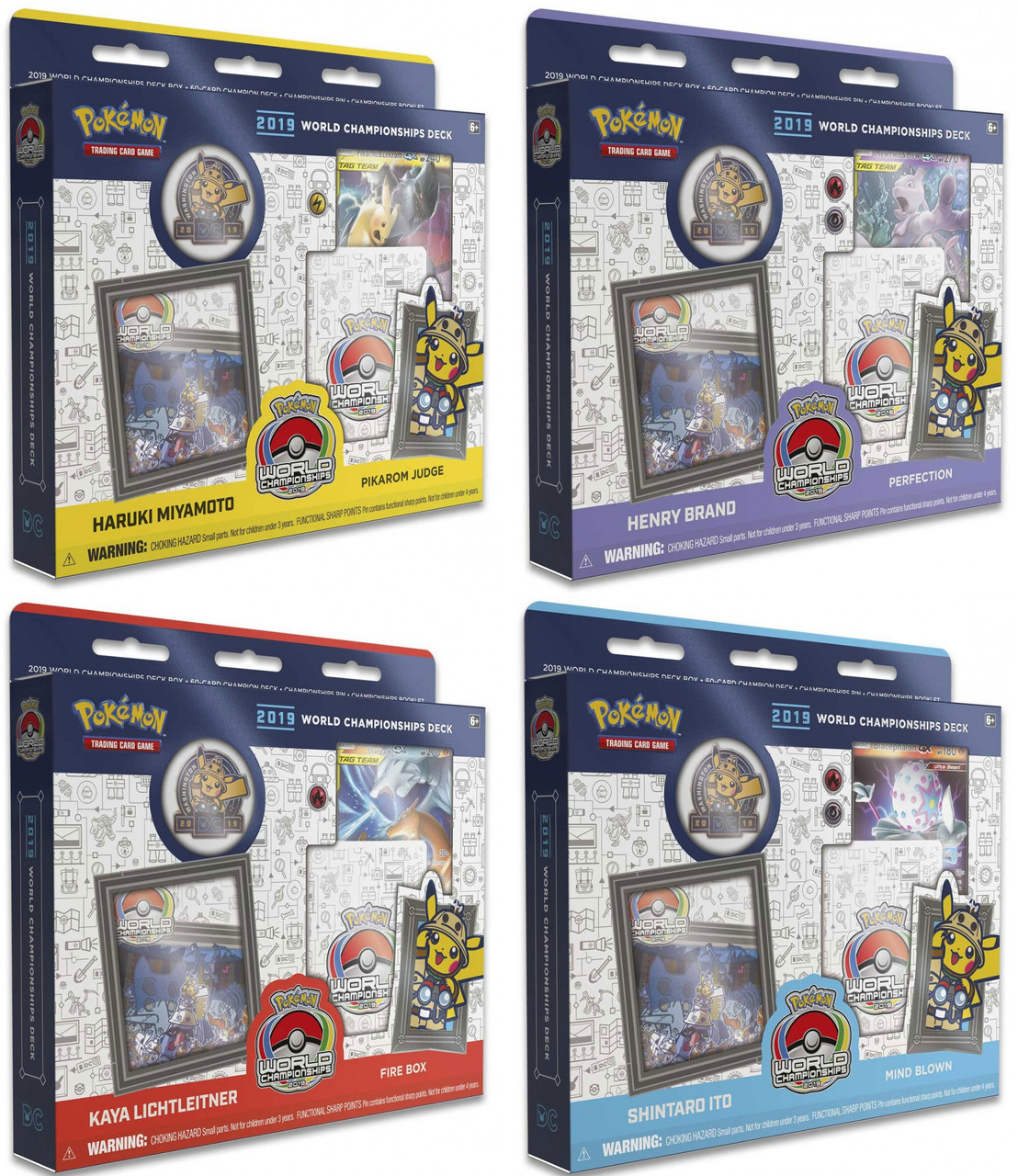 Pokemon Trading Card Game 2019 World Championships Set Of 4 Starter Decks