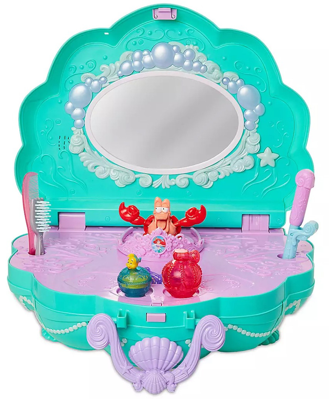 Disney Princess The Little Mermaid Princess Ariel Tabletop Vanity Exclusive Toywiz - mermaid princess brown hair roblox