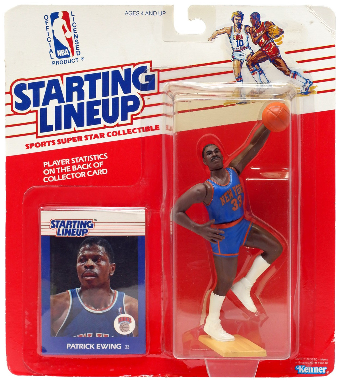 NBA Starting Lineup Super Star Collectible Patrick Ewing Action
