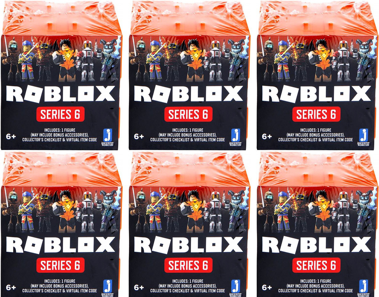 Roblox Series 6 Lot Of 6 Mystery Packs Jazwares Toywiz - series 6 roblox toys unboxing