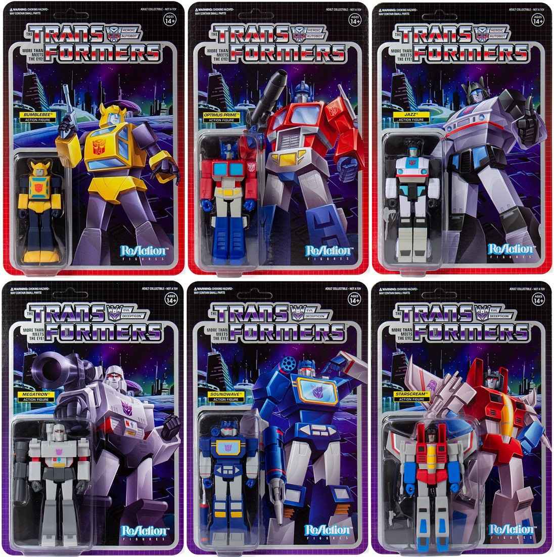transformers reaction figures