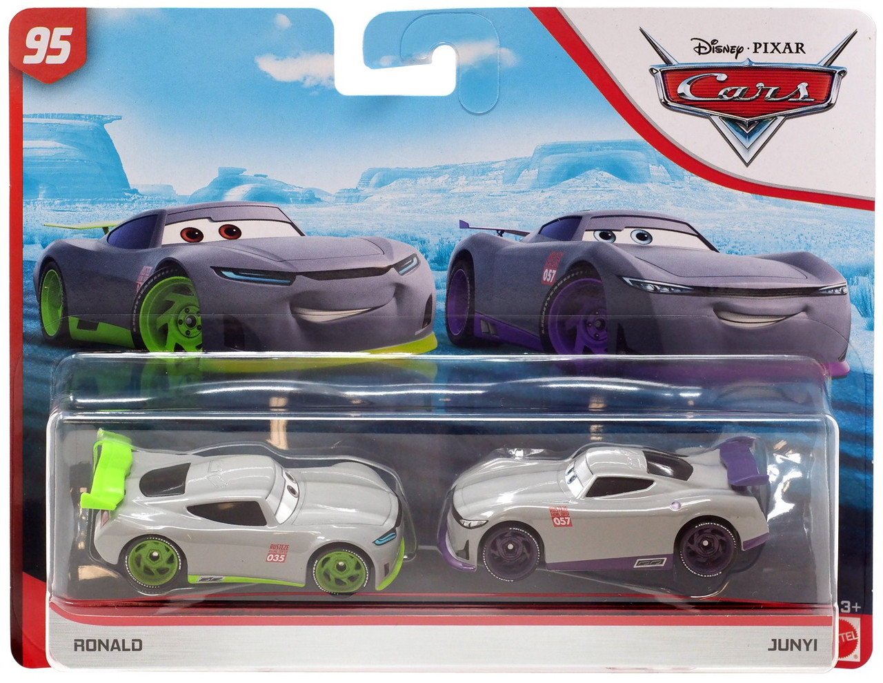 Disney Pixar Cars Cars 3 Rust Eze Racing Center Ronald Junyi 155 Diecast 2 Pack Mattel Toys Toywiz - cars 3 the movie roblox