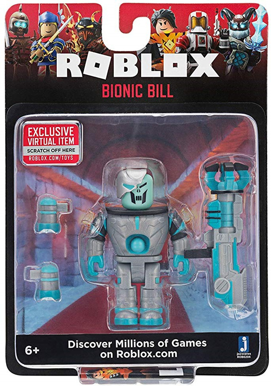 Roblox Bionic Bill 3 Action Figure Jazwares Toywiz - roblox skybound admiral for ages 6 1 figure accessories virtual game code