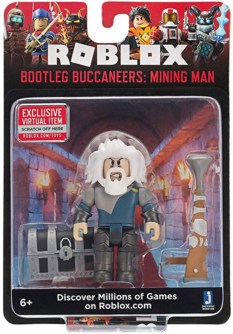 Roblox Bootleg Buccaneers Mining Man 3 Action Figure Jazwares Toywiz - roblox game play with builder man character glow in the dark