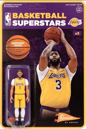 Reaction Nba Los Angeles Lakers Anthony Davis 3 75 Action Figure Super7 Toywiz