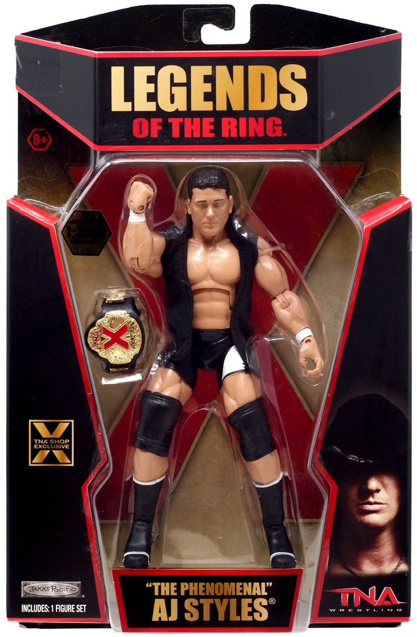 Tna Wrestling Legends Of The Ring The Phenomenal Aj Styles Exclusive Action Figure Jakks Pacific Toywiz - roblox aj styles red jacket