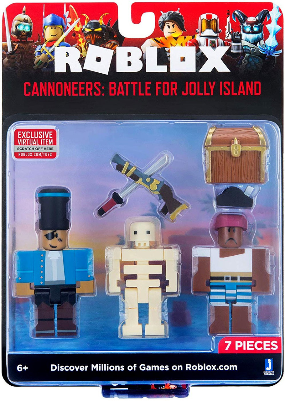Roblox Cannoneers Battle For Jolly Island 3 Action Figure Game Pack Jazwares Toywiz - amazon com roblox action collection murder mystery 2 game pack includes exclusive virtual item toys games