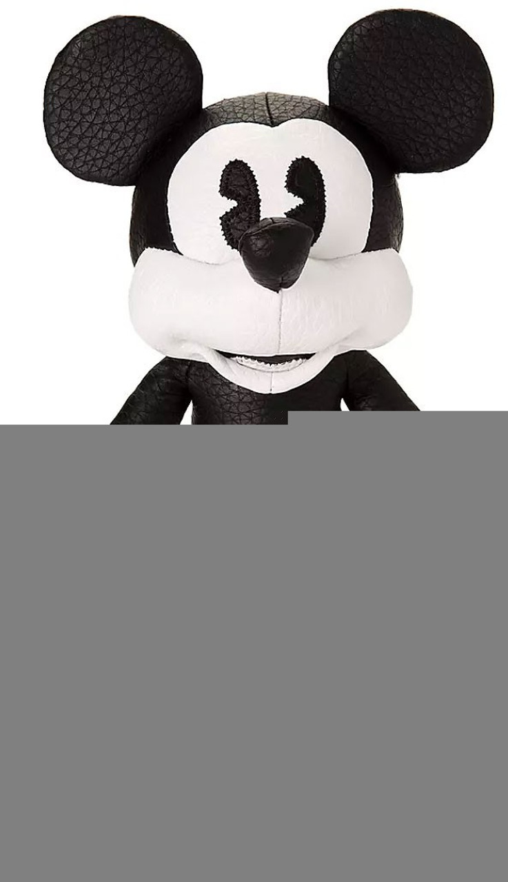 black and white mickey mouse plush