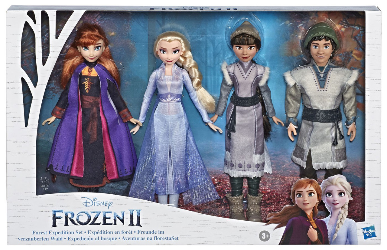 Disney Frozen 2 Forest Expedition Set Exclusive 11 Doll 4 Pack Anna Elsa Ryder Honeymaren Hasbro Toys Toywiz