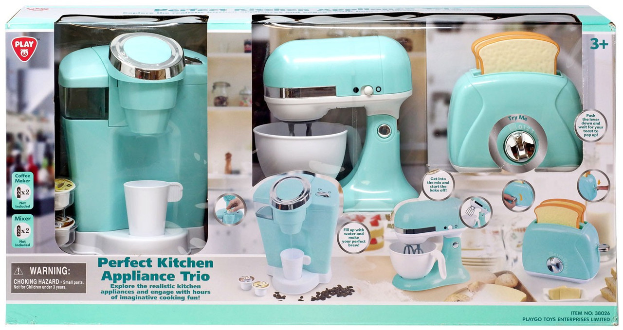 Play Perfect Kitchen Appliance Trio Exclusive Playset Green Playgo