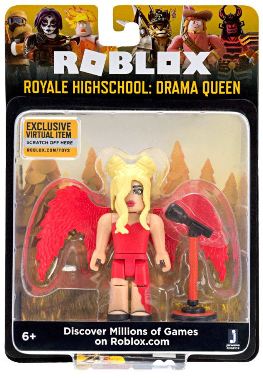 Roblox Celebrity Collection Royale Highschool Drama Queen 3 Action Figure Jazwares Toywiz - details about roblox frost guard general figure with exclusive virtual item game code