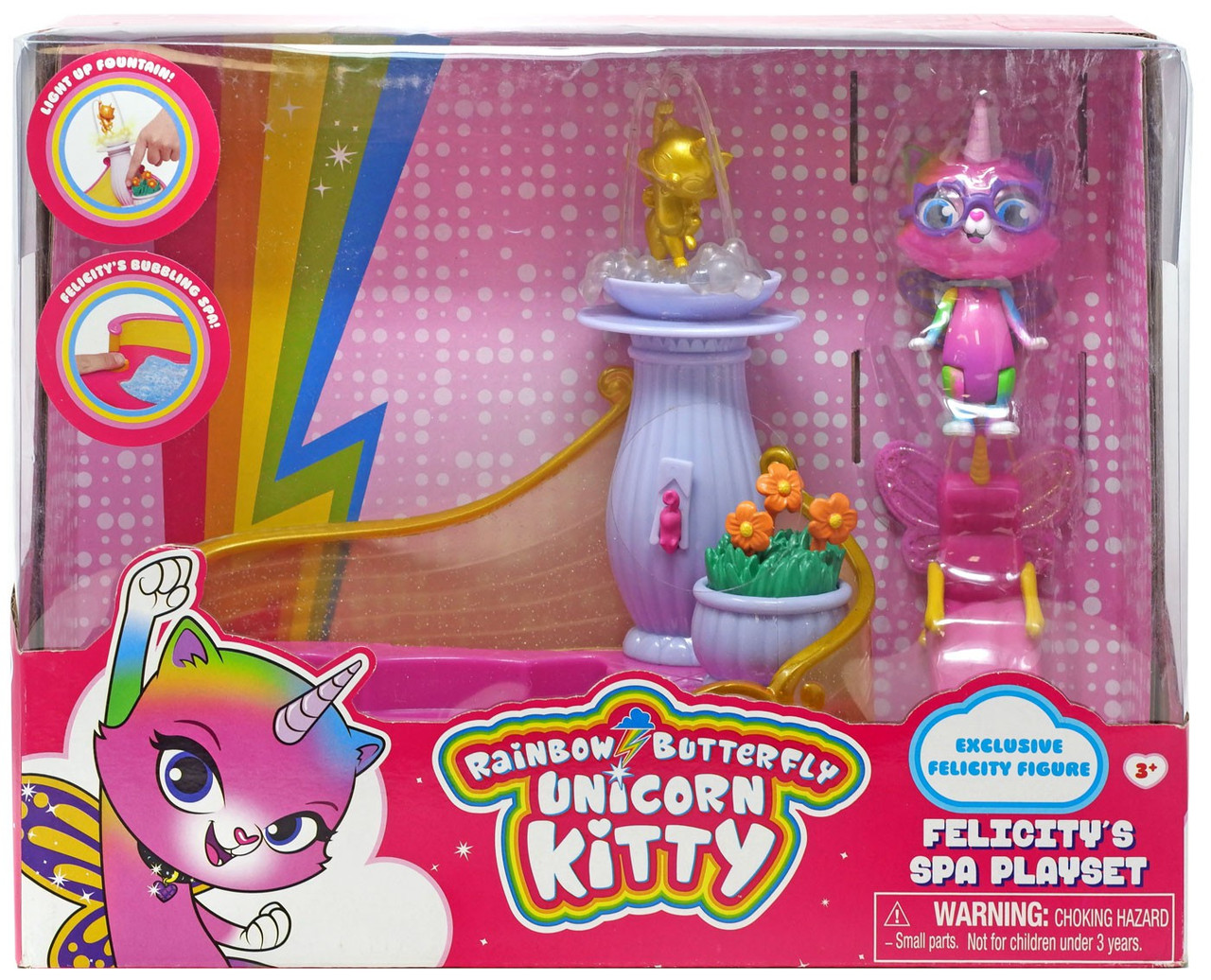 Nickelodeon Rainbow Butterfly Unicorn Kitty Felicitys Spa Playset Funrise Toywiz - unicorn roblox toys