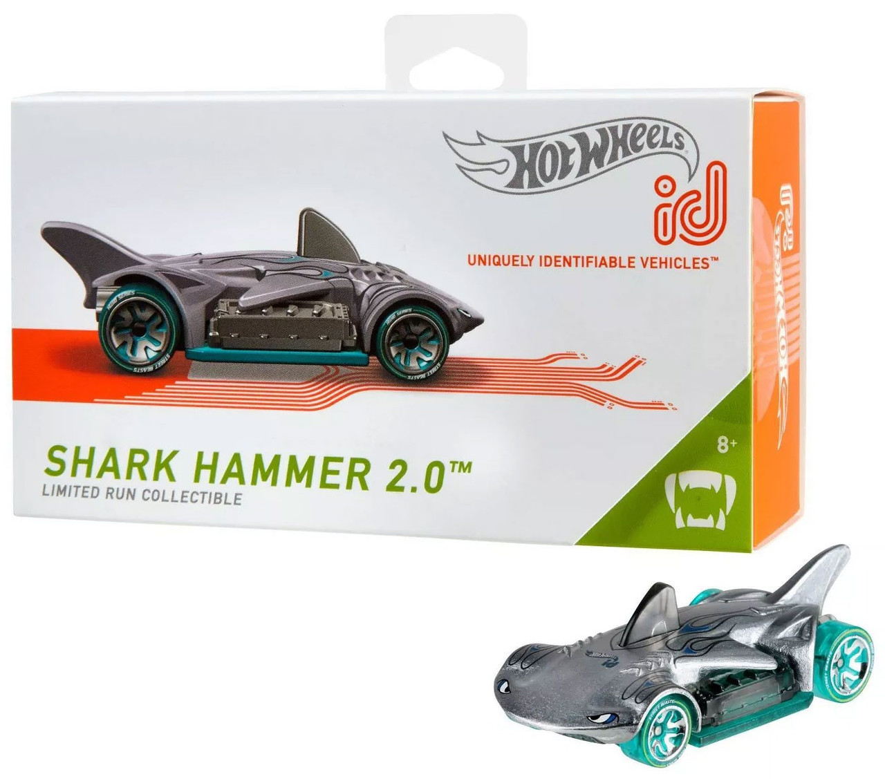 Hot Wheels Id Shark Hammer 2 0 164 Diecast Car Mattel Toys Toywiz - roblox hammer gear id