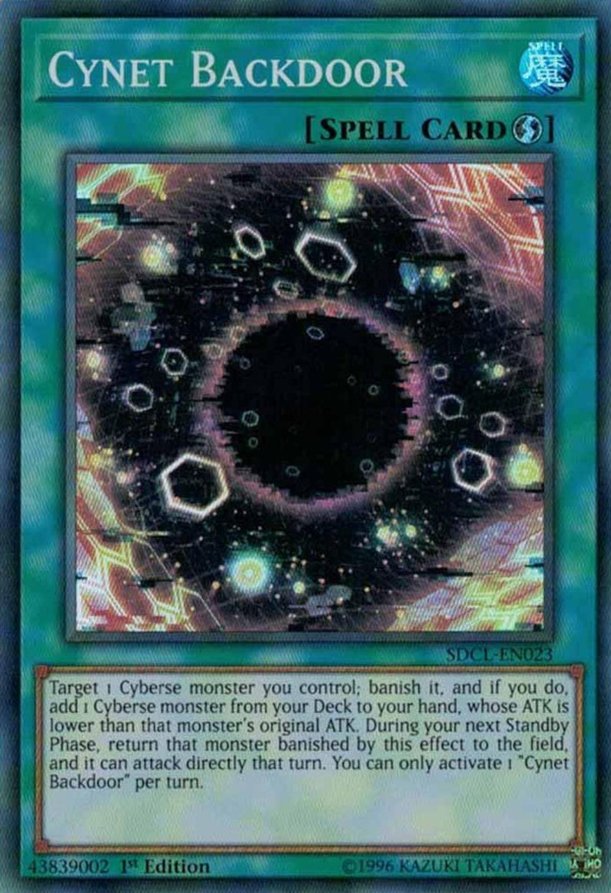 Yugioh Structure Deck Cyberse Link Single Card Super Rare Cynet Backdoor Sdcl En023 Toywiz - roblox backdoor