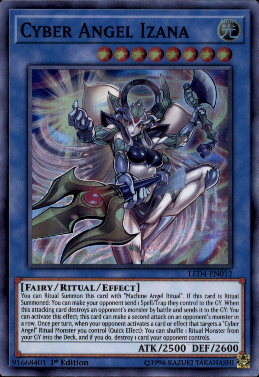 Yugioh Legendary Duelists Sisters Of The Rose Single Card Super Rare Cyber Angel Izana Led4 En012 Toywiz