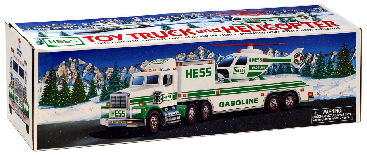hess toy truck and helicopter 1995