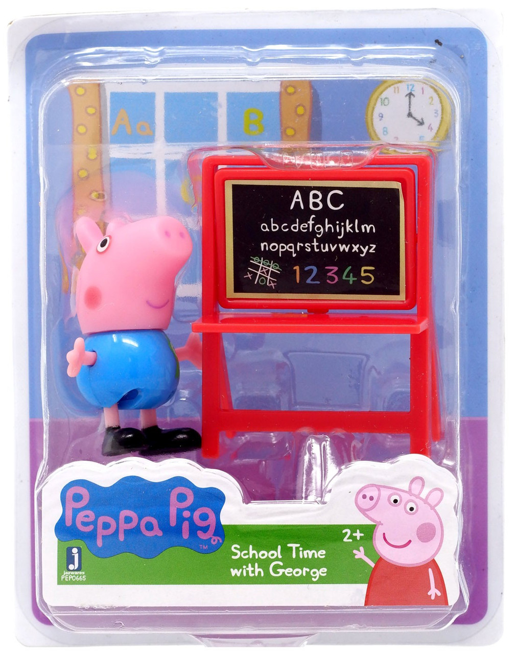 Peppa Pig School Time With George Mini Figure Jazwares Toywiz - roblox piggy robot mr potato piggy