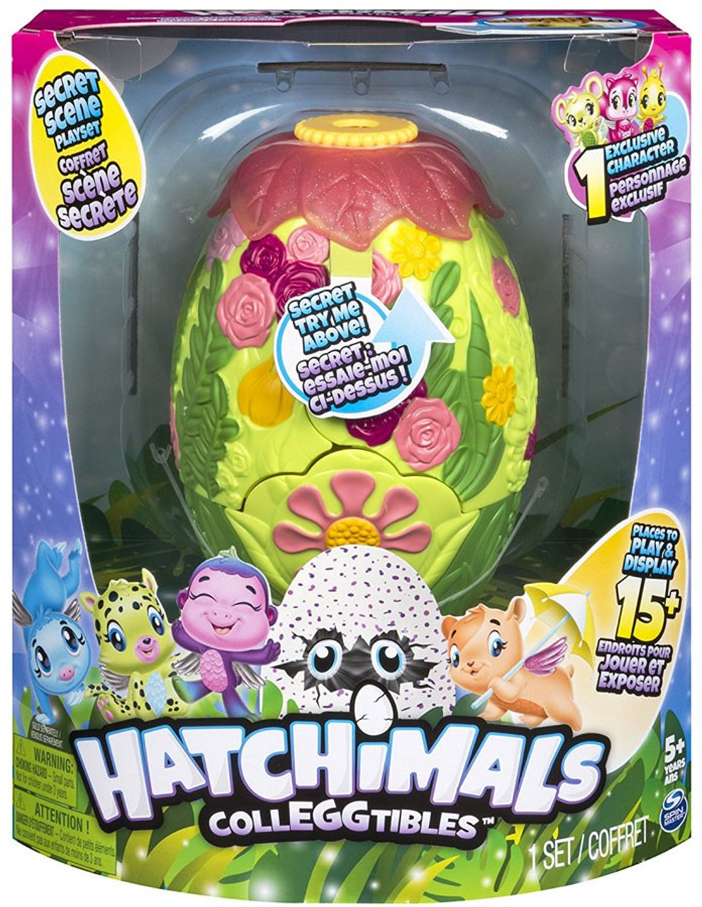 Hatchimals Colleggtibles Glittering Garden Secret Scene Playset Damaged Package Spin Master Toywiz
