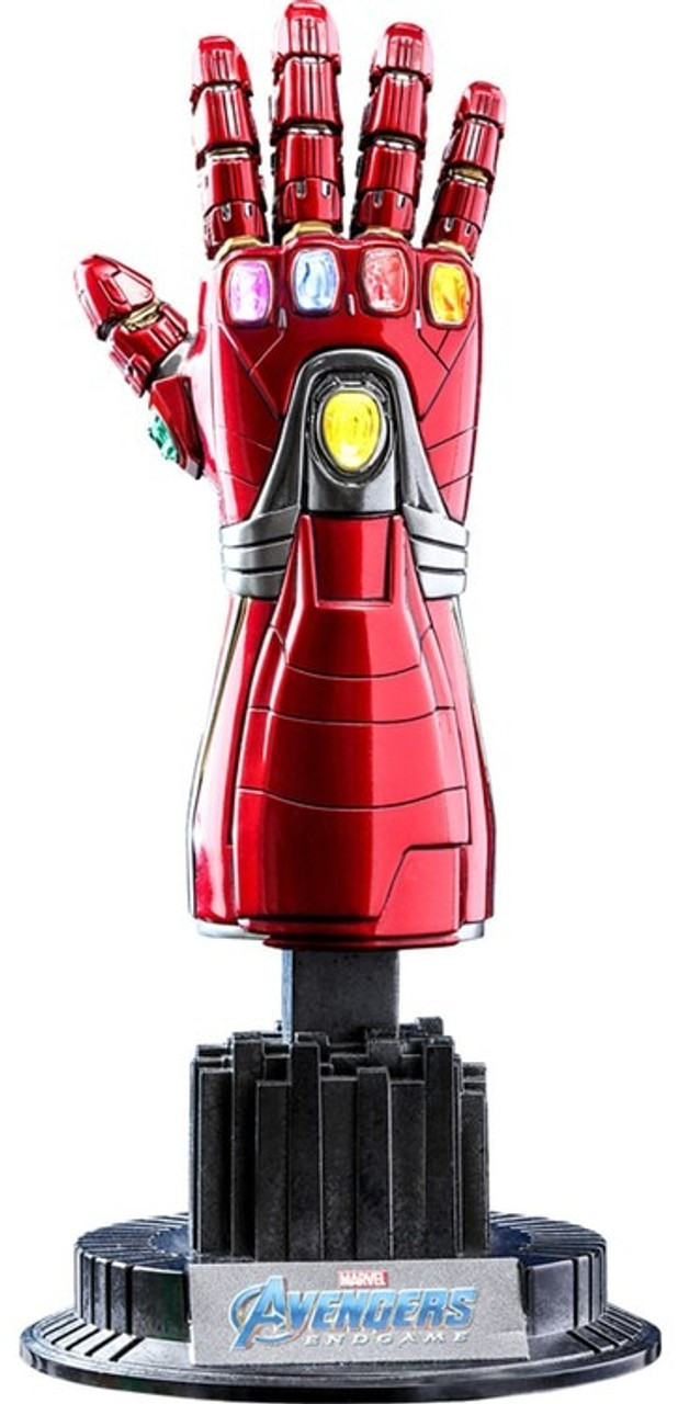 Marvel Avengers Endgame Nano Gauntlet 14 Quarter Scale Light Up Replica Stark Version Hot Toys Toywiz - iron man nano tech suit roblox