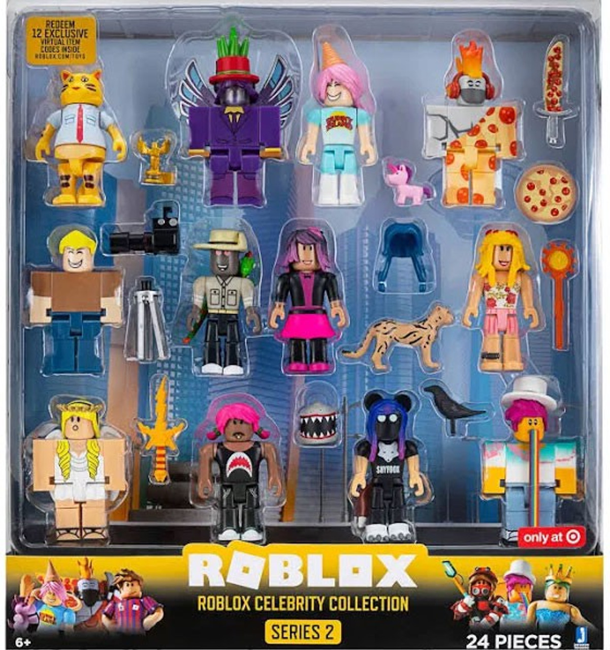 Roblox Series 2 Celebrity Collection Exclusive Action Figure 12 Pack Damaged Package - roblox celebrity series 2
