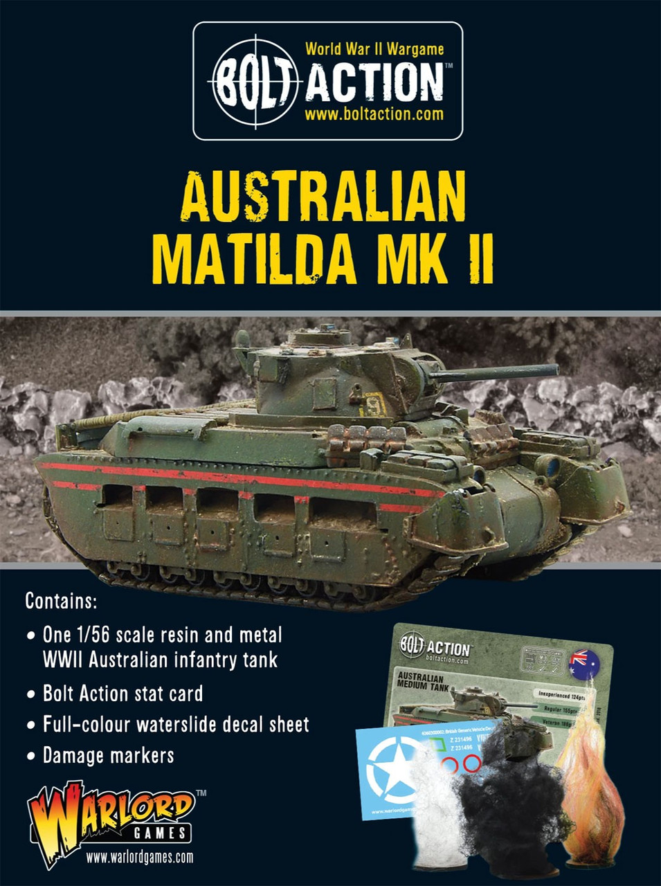 Bolt Action Wwii Wargame Allies Australian Matilda Mk Ii Miniatures Warlord Games Toywiz - roblox bolt biter