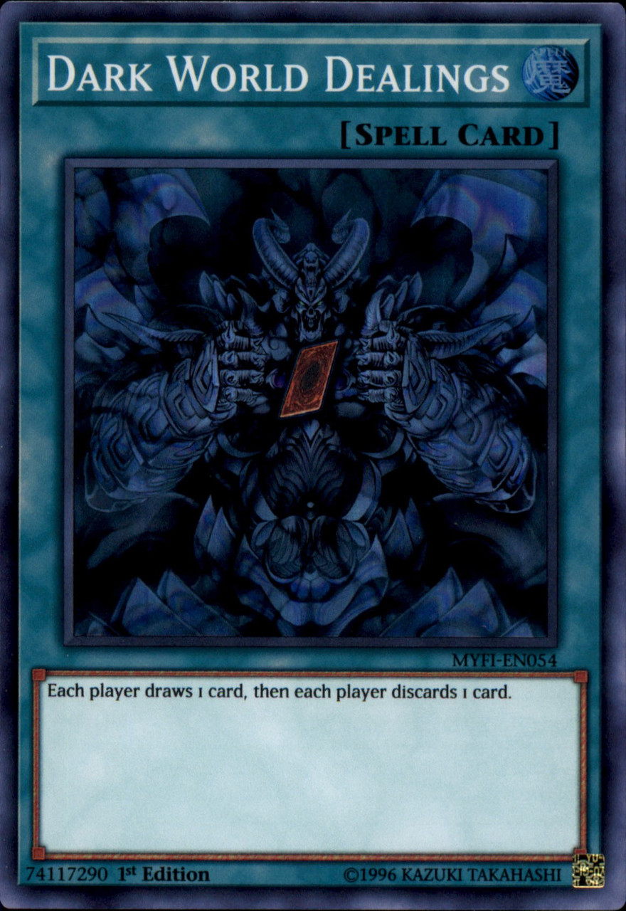 Yugioh Mystic Fighters Single Card Super Rare Dark World Dealings Myfi En054 Toywiz