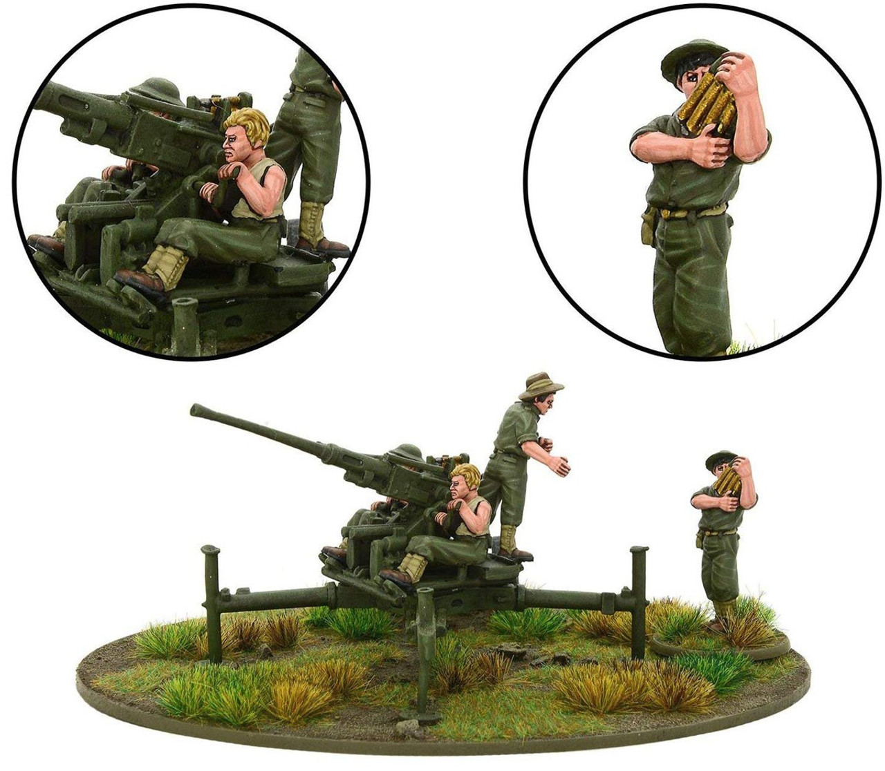 Bolt Action Wwii Wargame Allies Australian 40mm Bofors Aa Gun Pacific Miniatures Warlord Games Toywiz - type 40 juggernaut s chain gun roblox