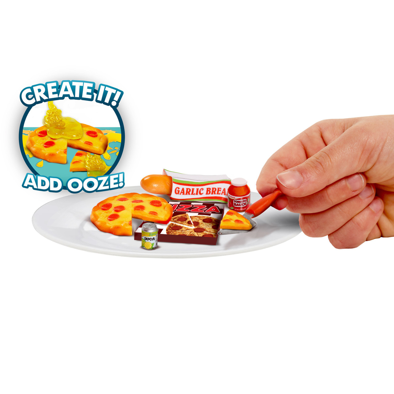 Totally Tiny Fun Pizza Party Mini Food Play Set Surprise Slimy Ooze