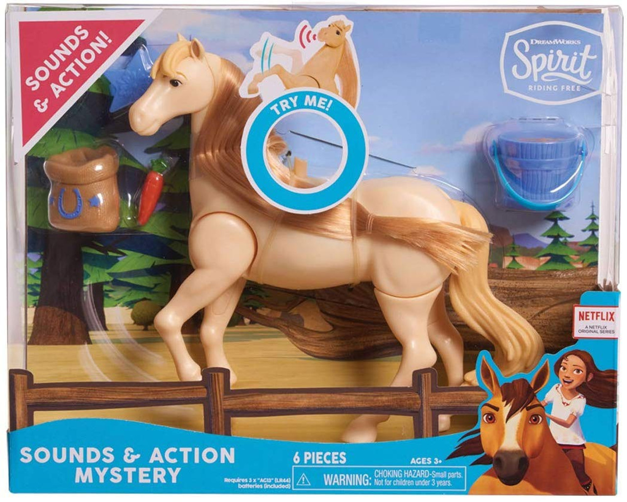 just play dreamworks spirit galloping horse with lucky doll