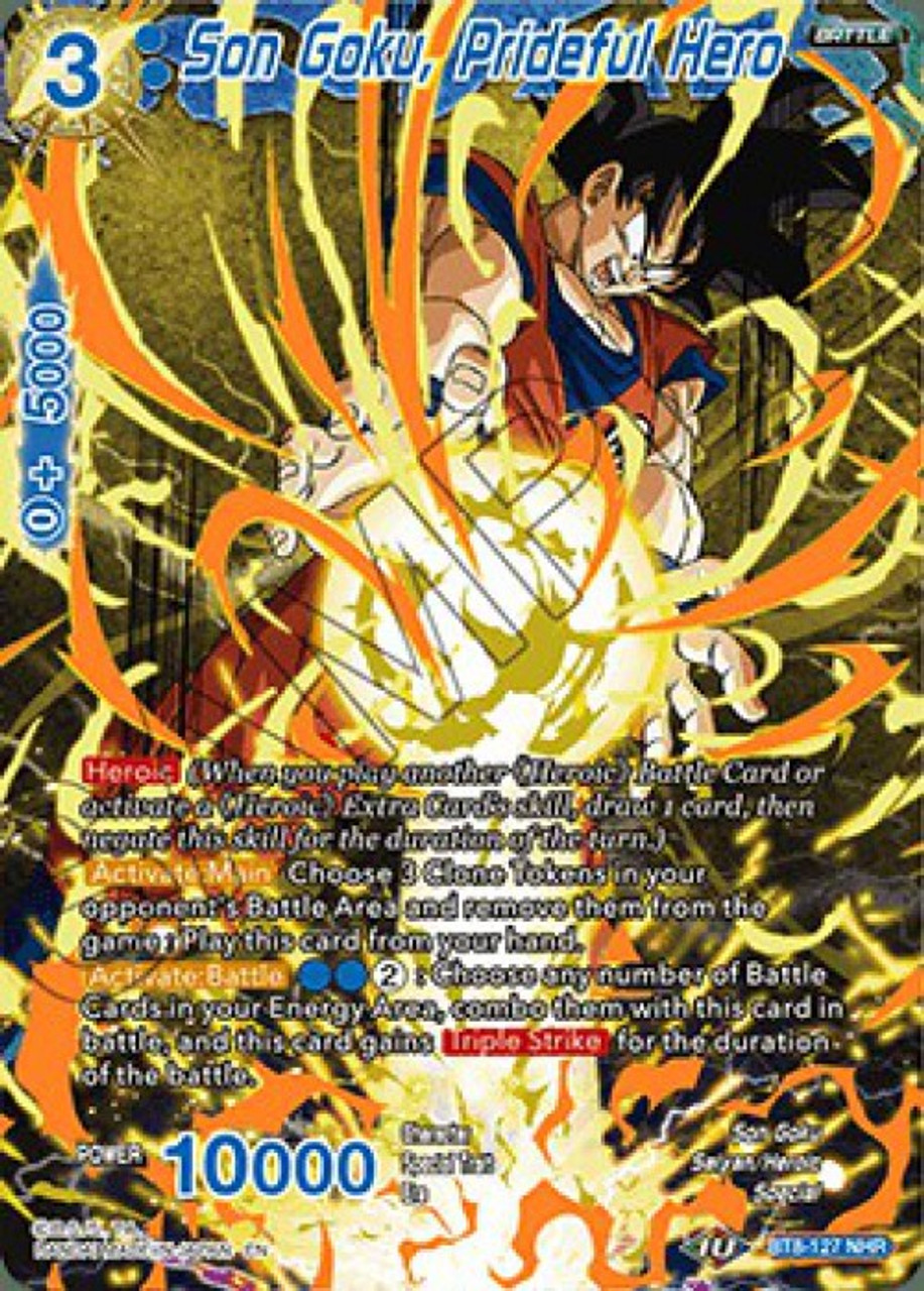Dragon Ball Super Collectible Card Game Malicious Machinations Single Card Noble Hero Rare Son Goku Prideful Hero Bt8 127 Toywiz - tons of vintages and exotics january 2016 roblox by