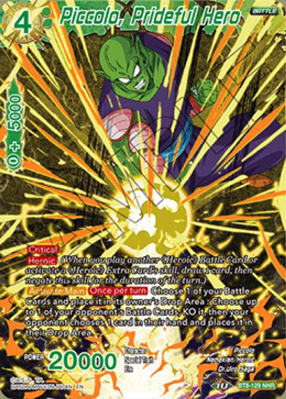 Dragon Ball Super Collectible Card Game Malicious Machinations Single Card Noble Hero Rare Piccolo Prideful Hero Bt8 129 Toywiz - biggs roblox tower of hell