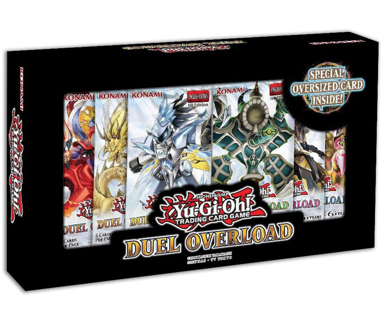 Yugioh Duel Overload Box 6 Booster Packs Oversize Card Konami Toywiz - yugioh dimension duels roblox